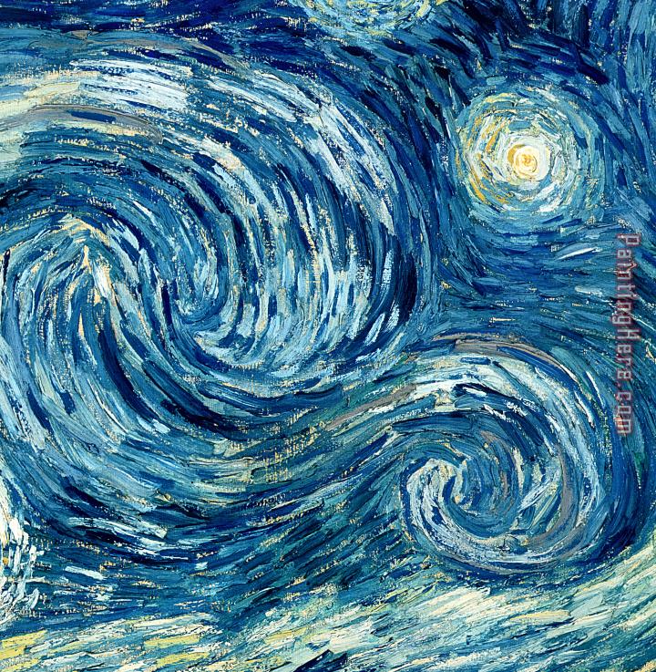 Vincent van Gogh Detail of The Starry Night